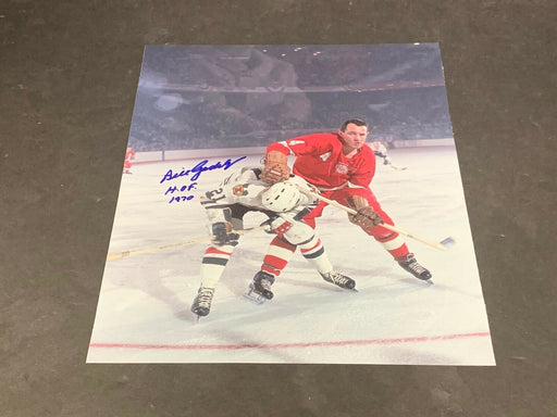 Bill Gadsby Detroit Red Wings Blackhawks Autographed Signed 8x10 HOF 1970