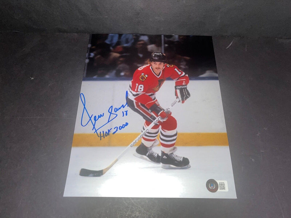 Denis Savard Chicago Blackhawks Autographed Signed 8x10 HOF 2000 Beckett Hologram