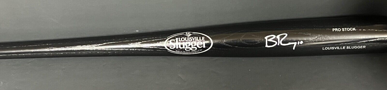Bryan Reynolds Pirates Auto Signed Black Louisville Slugger Bat Full Size
