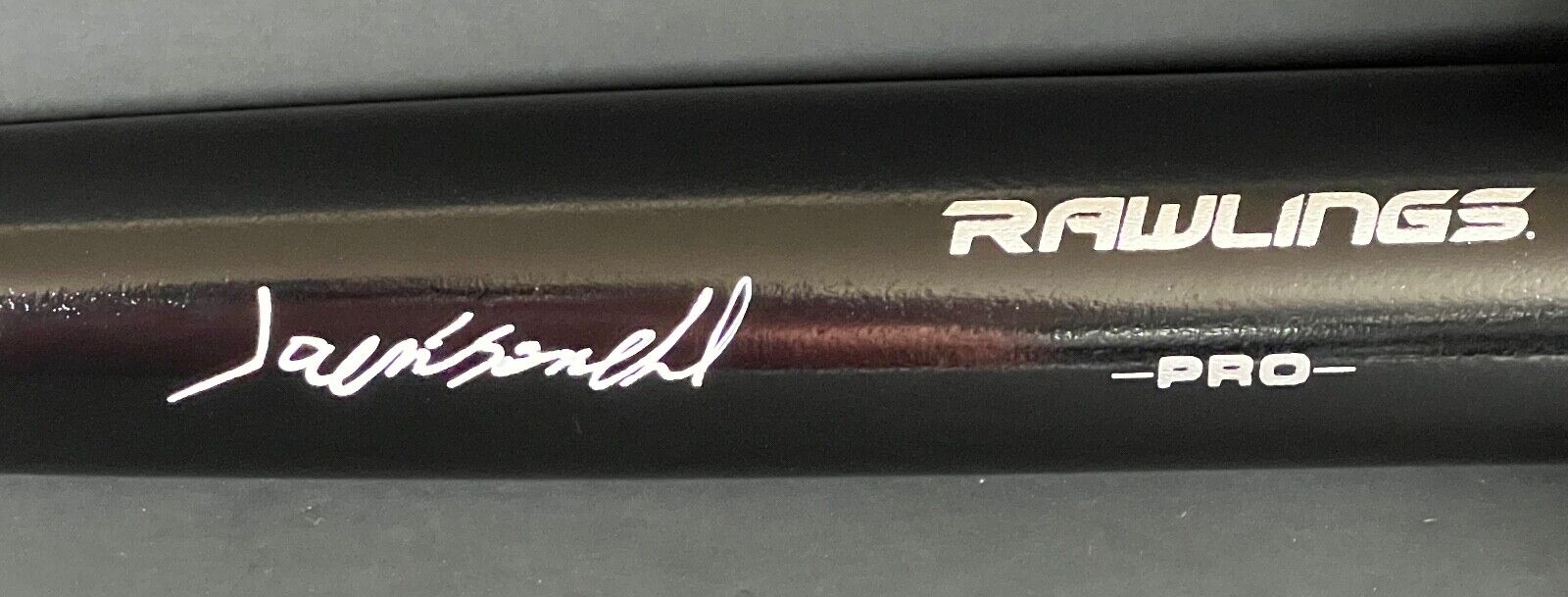 Jackson Chourio Brewers Auto Signed Bat Black Beckett WITNESS Hologram BAS