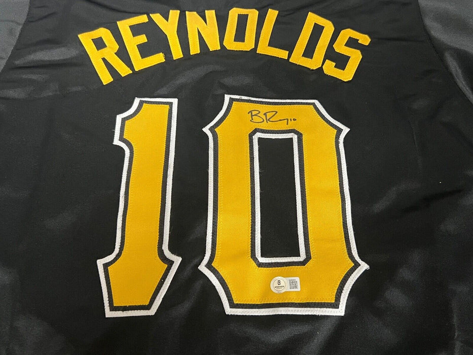 Bryan Reynolds Pittsburgh Pirates Auto Signed Custom Jersey Beckett Holo Black