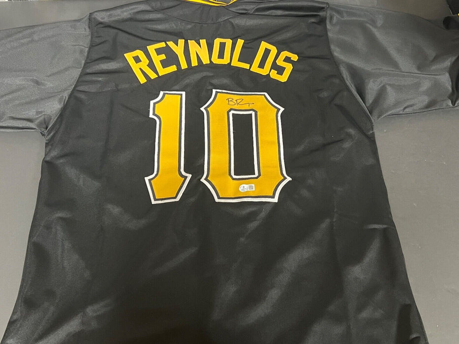 Bryan Reynolds Pittsburgh Pirates Auto Signed Custom Jersey Beckett Holo Black