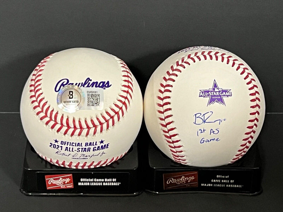 Bryan Reynolds Pirates Auto Signed 2021 All Star Baseball Beckett 1st AS Game