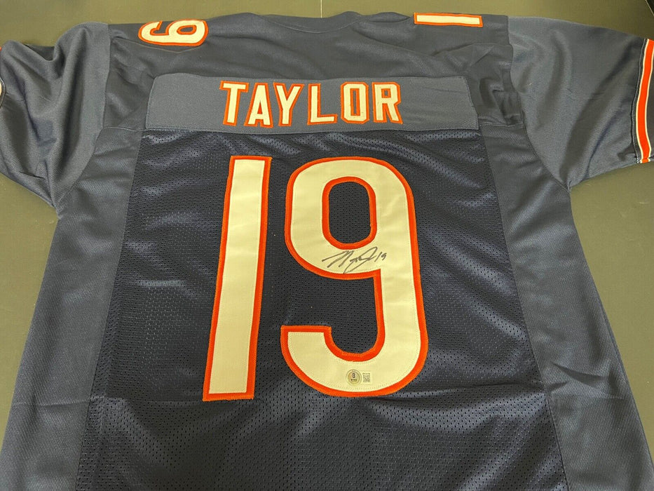Tory Taylor Chicago Bears Autographed Signed Blue Jersey Beckett Witness Holo