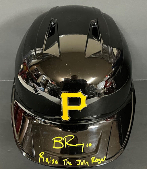 Bryan Reynolds Pirates Auto Signed Full Size Helmet Raise The Jolly Roger