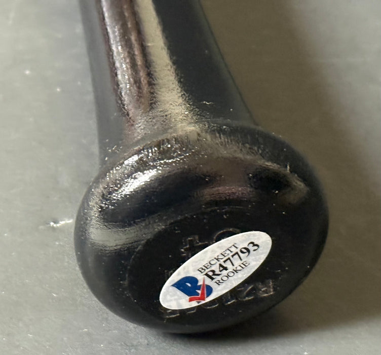 Tyler Soderstrom Oakland A's Autographed Signed Engraved Bat Black Beckett ROOKIE COA