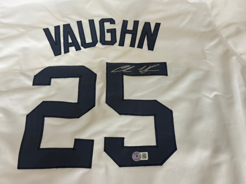 Andrew Vaughn White Sox Autographed Signed Jersey Beckett WITNESS COA Sunday Alternate 1983