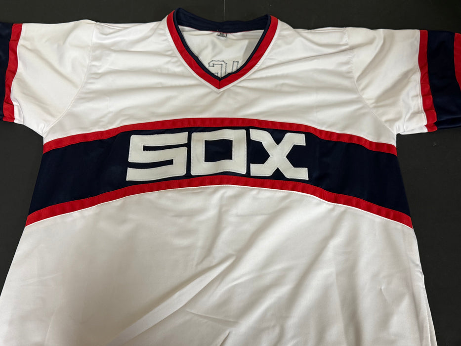 Andrew Vaughn White Sox Autographed Signed Jersey Beckett WITNESS COA Sunday Alternate 1983
