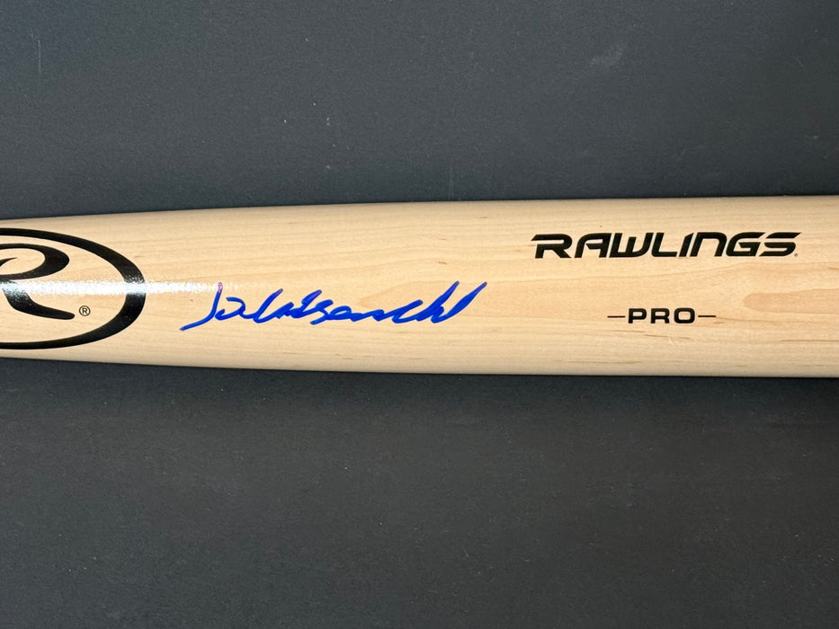 Jackson Chourio Brewers Auto Signed Bat Blonde Beckett Hologram BAS