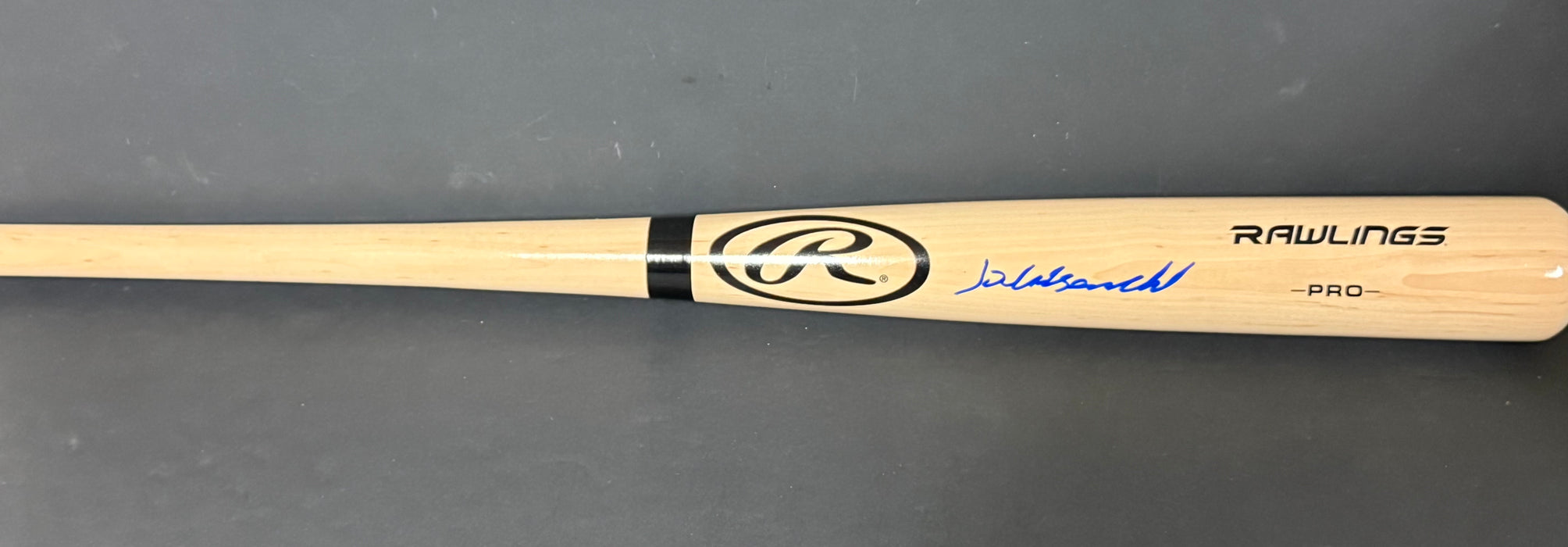Jackson Chourio Brewers Auto Signed Bat Blonde Beckett Hologram BAS