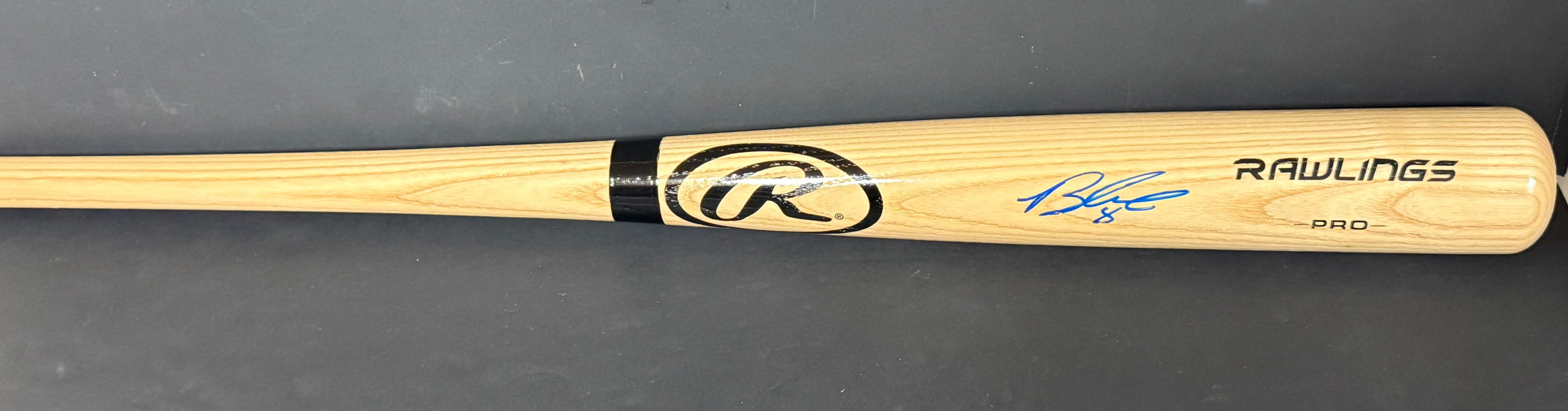 Brandon Lowe Pittsburgh Pirates Autographed Signed Blonde Bat BECKETT Sticker