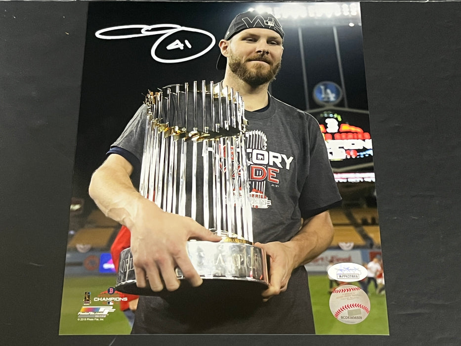 Chris Sale Red Sox Autographed Signed 8x10 JSA WITNESS COA World Series Champs