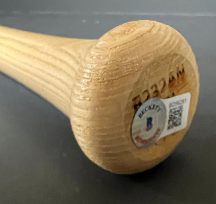 Mitch Haniger Seattle Mariners Signed Engraved Blonde Bat Beckett Hologram