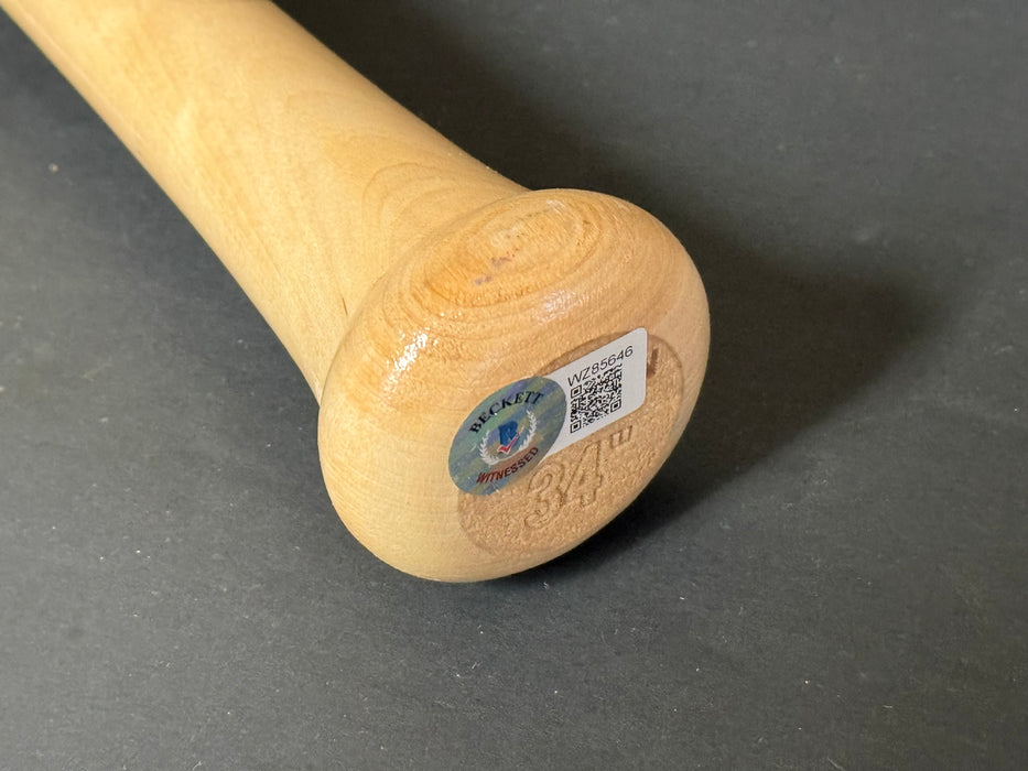 Michael Harris Atlanta Braves Autographed Signed Engraved Bat Blonde Beckett Hologram 2022 NL ROY