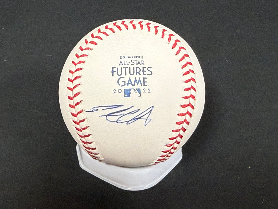 Pete Crow Armstrong Cubs Auto Signed 2022 Futures Game Baseball Beckett ROOKIE