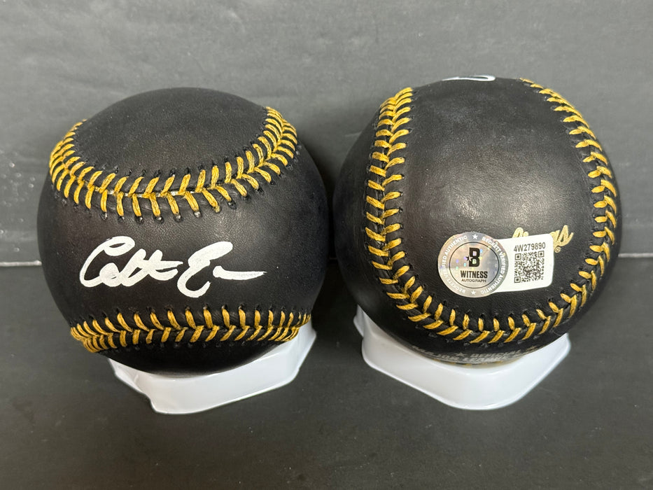 Colt Emerson Seattle Mariners Auto Signed Black Baseball Beckett Witness Holo