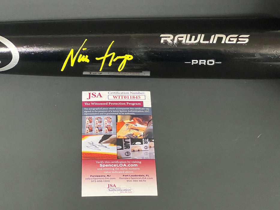 Nick Gonzales Pittsburgh Pirates Signed Bat JSA WITNESS COA Black