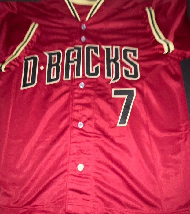 Corbin Carroll Diamondbacks Auto Signed Custom Jersey Beckett Witness Hologram