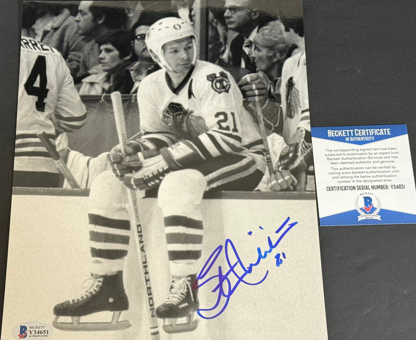 Stan Mikita Chicago Blackhawks Autographed Signed 8x10 /.