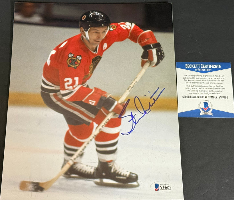 Stan Mikita Chicago Blackhawks Autographed Signed 8x10 /