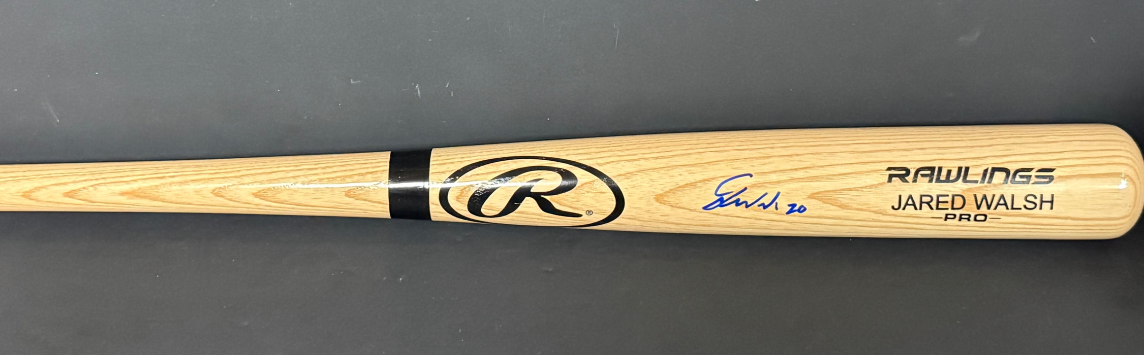 Jared Walsh Angels Auto Signed Engraved Bat Beckett Witness COA Blonde .