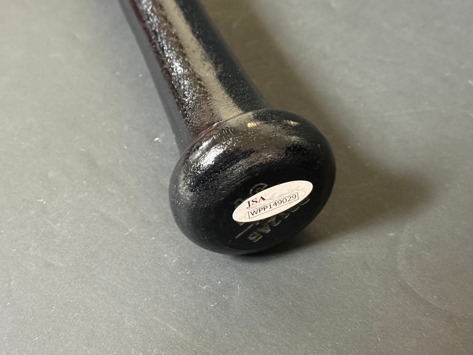 Taylor Trammell Astros Signed Engraved Bat JSA WITNESS COA Black