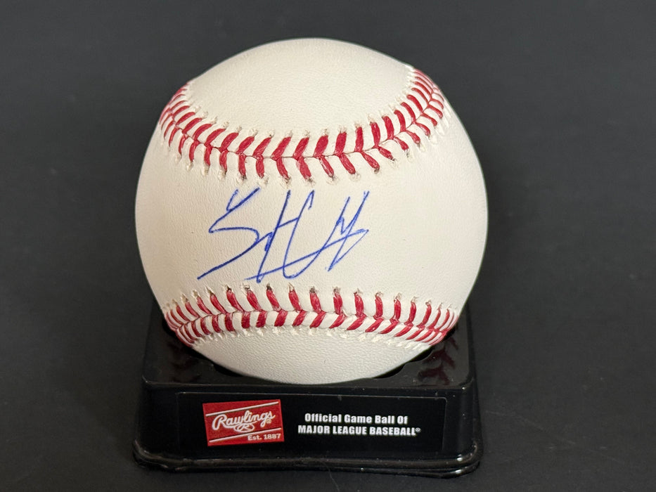 Trent Grisham New York Yankees Signed MLB Baseball BECKETT Witness COA