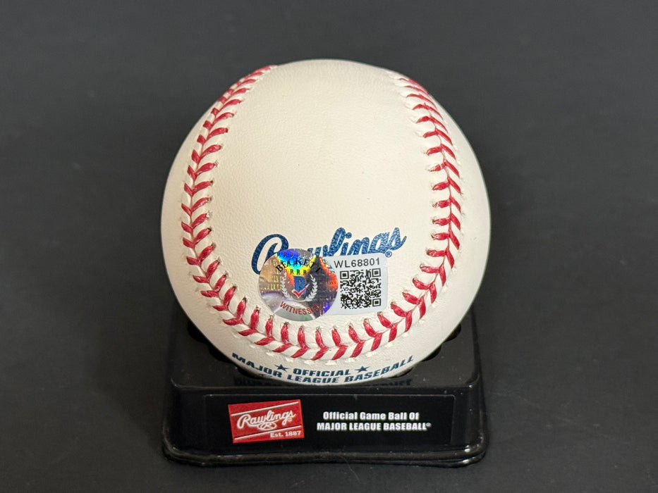 Trent Grisham New York Yankees Signed MLB Baseball BECKETT Witness COA