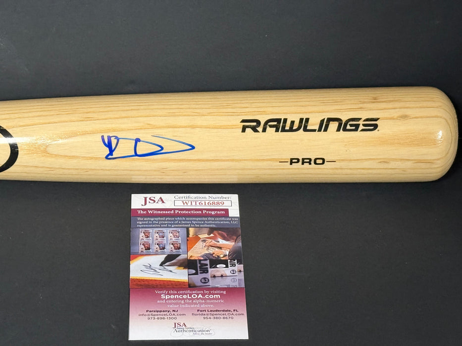 Riley Greene Tigers Autographed Signed Blonde Bat JSA Witness COA