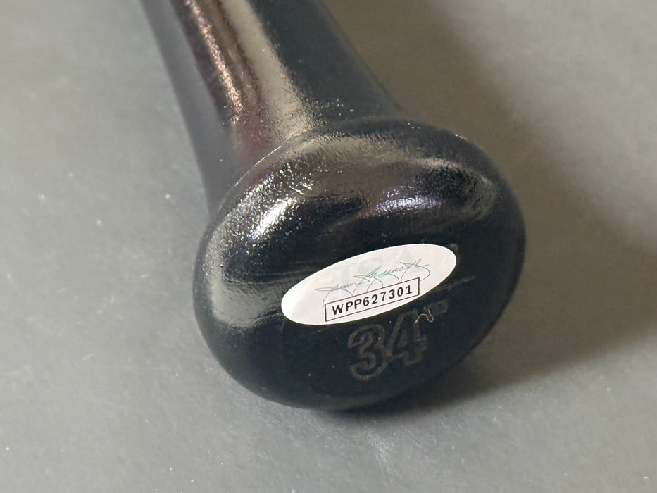 Wander Franco Tampa Bay Rays Signed Bat JSA WITNESS COA Black