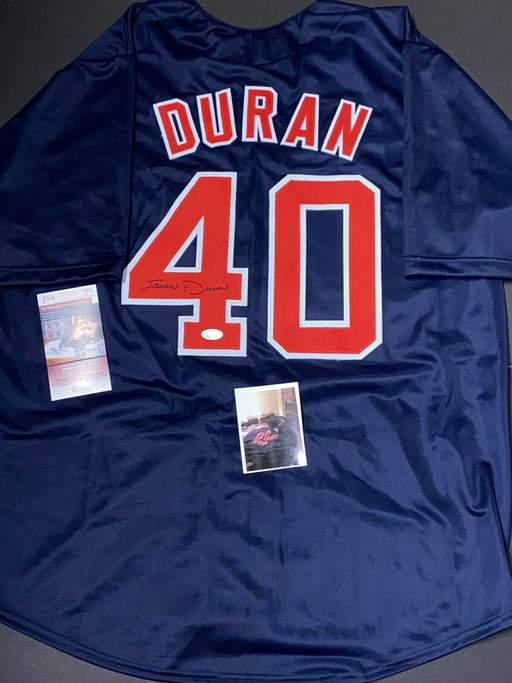 Jarren Duran Red Sox Auto Signed Jersey Custom JSA WITNESS COA Blue
