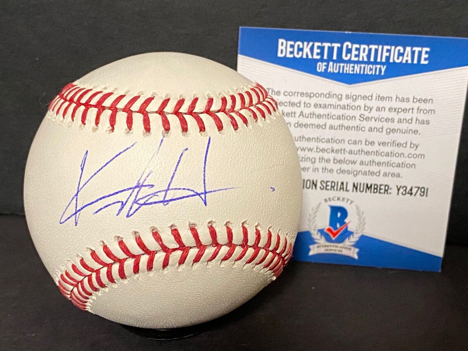 Keston Hiura Milwaukee Brewers Autographed Signed MLB Baseball Beckett COA