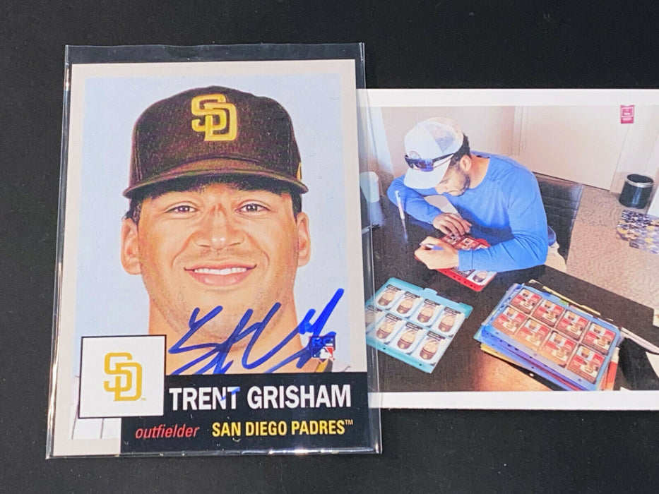 Trent Grisham San Diego Padres Autographed Signed 2020 Topps Living Set ~