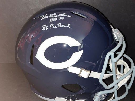 Dick Butkus Bears Signed Throwback Full Size Helmet Beckett HOF 1979 8 Pro Bowl