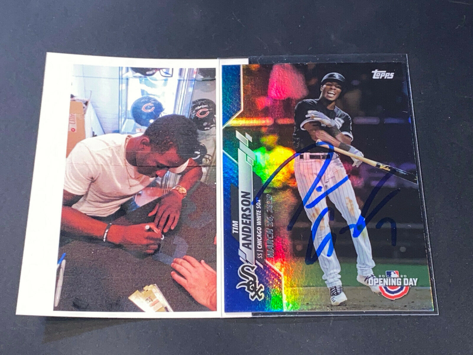 Tim Anderson White Sox Autographed Signed 2020 Topps Opening Day Blue Foil ~