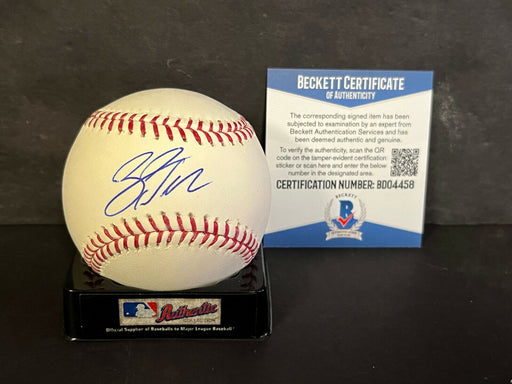 Zack Wheeler Phillies Mets BECKETT COA Autographed Signed Baseball -