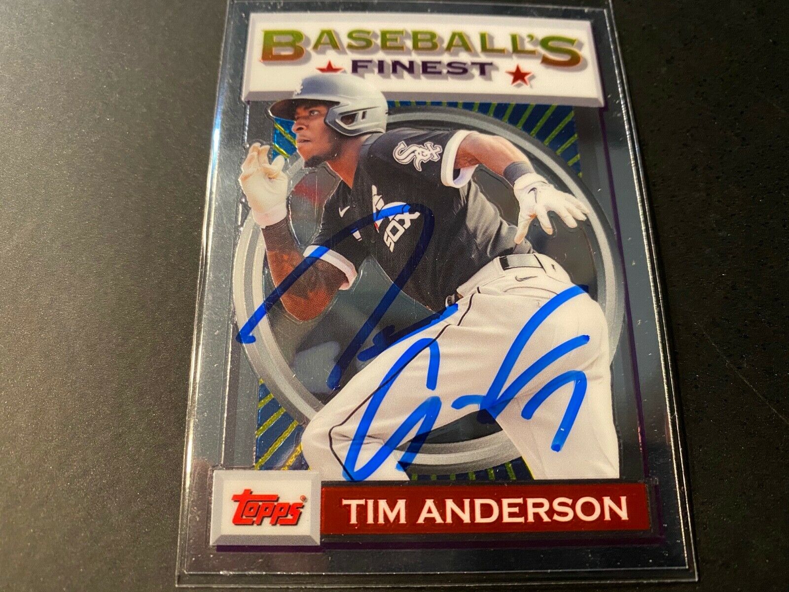 Tim Anderson White Sox Autographed Signed 2020 Topps Finest