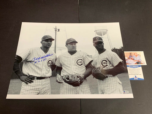 Billy Williams Chicago Cubs Autographed Signed 16x20 Beckett COA g