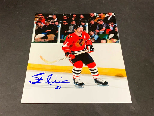 Stan Mikita Chicago Blackhawks Autographed Signed 8x10 .