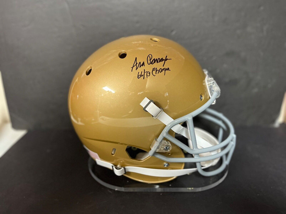 Ara Parseghian Notre Dame Signed FULL SIZE Helmet Beckett Hologram 66 /73 Champ