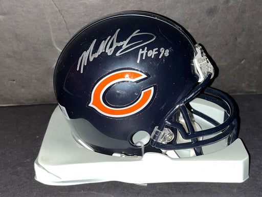 Mike Singletary Chicago Bears Signed Mini Helmet Beckett Hologram