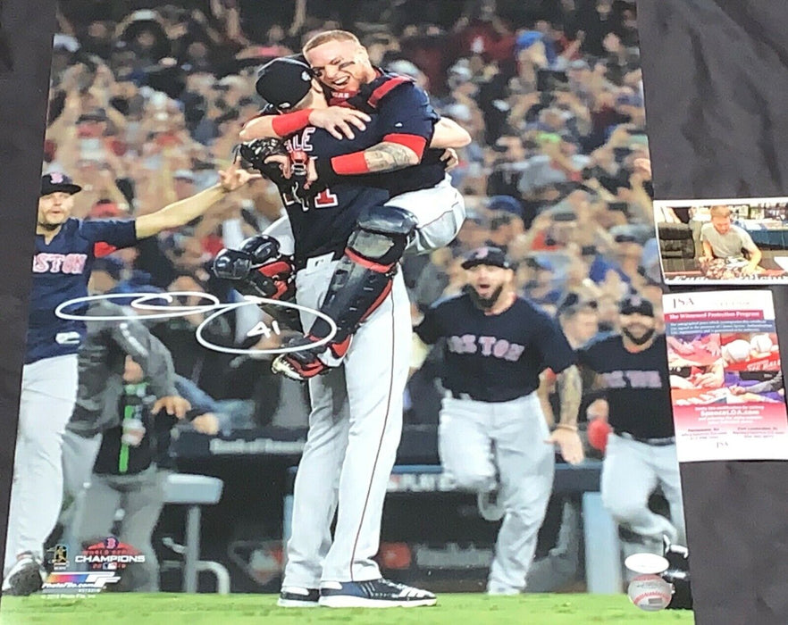 Chris Sale Red Sox 2018 World Series Signed 16x20 Photo JSA WITNESS COA