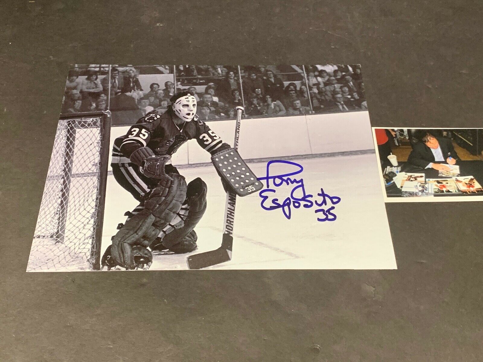 Tony Esposito Chicago Blackhawks Autographed Signed 8x10 c