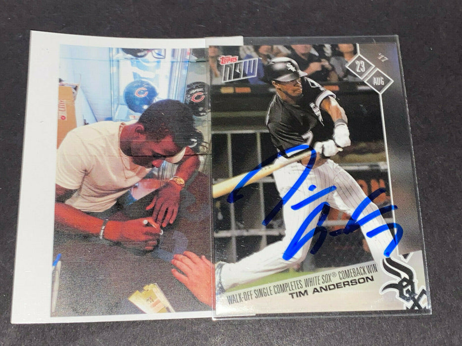 Tim Anderson White Sox Autographed Signed 2017 Topps Now