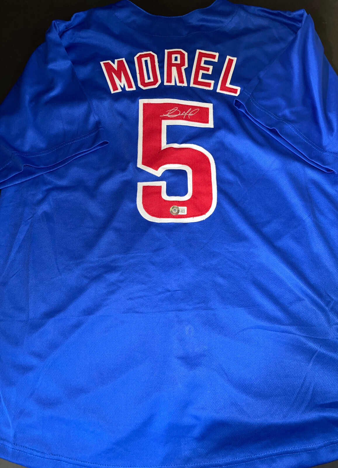 Christopher Morel Cubs Auto Signed Jersey Custom Beckett ROOKIE HOLOGR