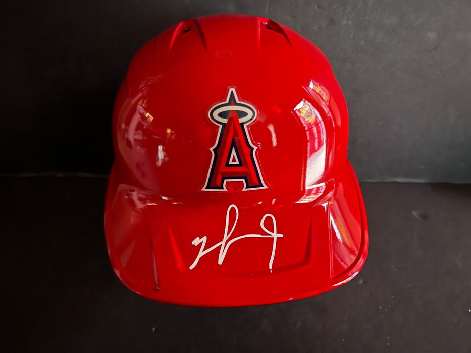 Nelson Rada Los Angeles Angels Auto Signed Full Size Helmet Beckett Witness Holo