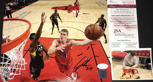 Lauri Markkanen Chicago Bulls Autographed Signed 8x10 Photo JSA WITNESS COA 3