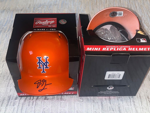 Drew Gilbert Mets Autographed Signed Mini Helmet Beckett Witness Hologram