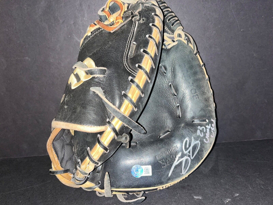 Tyler Soderstrom A's Autographed Signed 2023 Game Used Fielding Glove Beckett