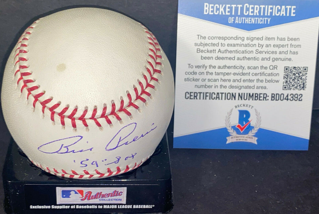 Billy Pierce Chicago White Sox Signed Baseball Beckett COA 59 Sox Imperfect